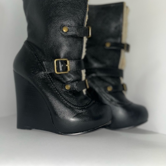 Betsy Johnson Ryderrr Wedge boots, size 7.5 - Picture 3 of 15